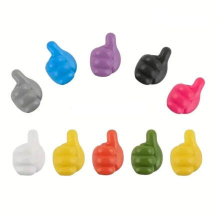Hand ShapedRubberHooksRandomColor ASC RH RCjpg
