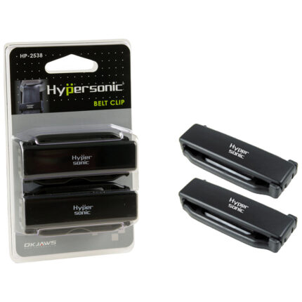 HypersonicSeatBeltStopperClip SetOf2 Black HPT HP2538 3jpg