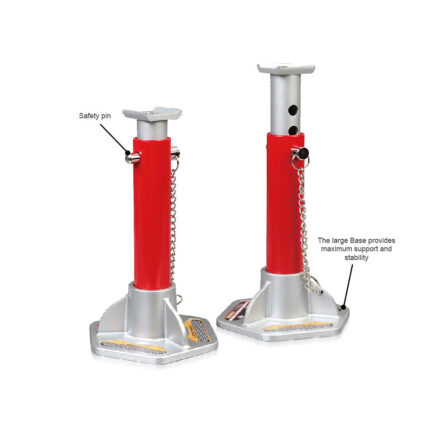 bigred aluminum steel round jack stand with safe pin 3 ton chrome red left 1 1 8bf16cb0 ed95 49f8 b002 91e705b089cajpg
